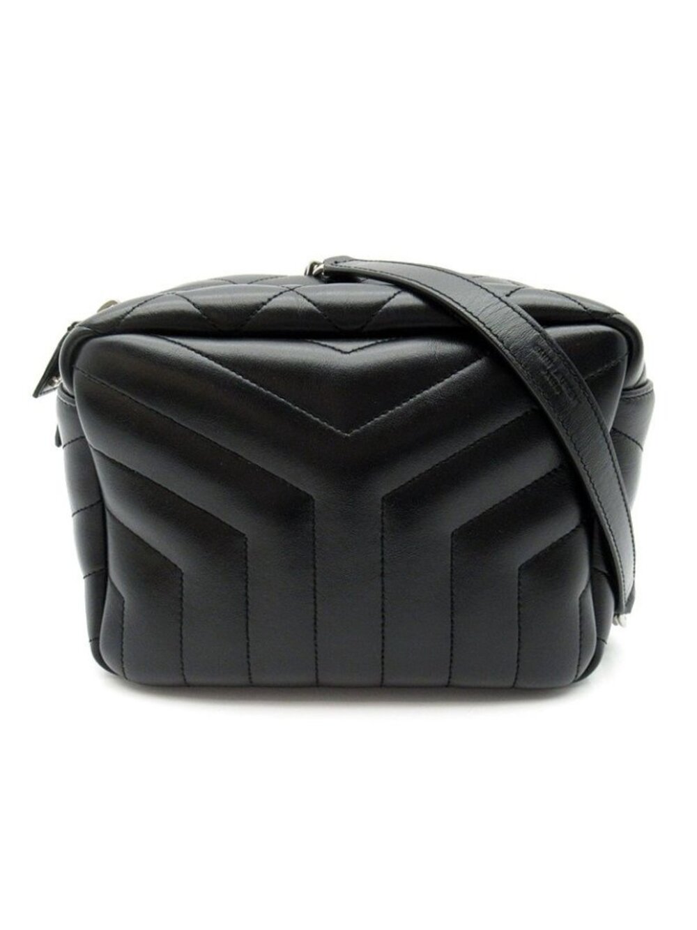 Saint Laurent Loulou Shoulder Bag Calfskin Black